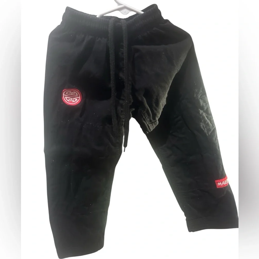 Maeda Red Label Kids Black Jiu Jitsu Gi Set
